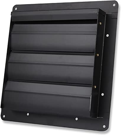 Metal Gravity Louvre Grille Flap Air Vent Shutter for Industrial Commercial Fans 8'' Inches & 14 Inches (8 Inches 310mm x 310mm)