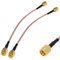 BOOBRIE Adaptateur d'Antenne WiFi Câble SMA Connecteur Coaxial SMA Mâle à SMA Mâle Câble Coaxial RG316 pour Câble d'Antenne Coaxial, Rallonge de 15 cm, Lot de 2