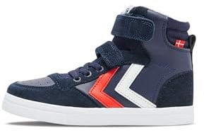 Hummel Unisex Kinder Slimmer Stadil Leather High Jr Hohe Sneaker, Peacoat, 40 EU