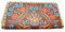 Antonio Geldbörse Mit Ethno Blumen, Geldbeutel, Portemonnaie, Brieftasche,Reißverschluss (Braun)