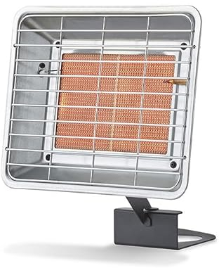 FAVEX - Radiant de Chantier au gaz à Poser 3500W - Extérieur - Brûleur céramique Infrarouge - 2 puissances de Chauffe - jusqu'à 25 m² - Acier
