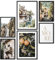 Papierschmiede® Mood Poster Set Italian Orange, Gerahmte Bilder (Rahmen: Material und Farbe wählbar), Wohnzimmer Deko Schlafzimmer, 2x DIN A3 und 4x DIN A4, Italien Toskana Urlaub Amore