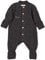 Sterntaler Baby Jungen Overall Baby Overall - Overall Baby - aus Merino Wolle mit Stickerei und Knopfleiste - anthrazit meliert, 68