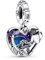 PANDORA Disney Pixar Wall-E & Eve Glow-in-the-dark Charm-Anhänger aus Sterling Silber, mit Cubic Zirkonia verziert, aus der Disney x PANDORA Collection, 792518C01