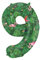 Folat 64159 Luftballon Geburtstag Ziffer Zahl 9 Jungle Vibe Grün 86 cm - Helium Ballon Decoration Geburtstagdeko, Ballon Zahl