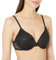 DKNY Women's Monogram Mesh Full Coverage Bra, Black, 36D
