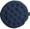 Linum Pepper Sitzkissen rund Ø 37 cm - Höhe 3 cm Tintenblau C54