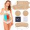 6 Stück Rizinusöl Packungen, Wiederverwendbare Castor Oil Pack Wrap Kit Bio für Bauch, Hals und Brust Flanell Baumwolle zur Leberentgiftung, Verdauung, Verstopfung(Öl Nicht enthalten)