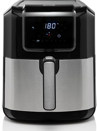 Gorenje AF1700DB Heißluft Fritteuse mit LED Anzeige, 1700W, 5L, Schwarz