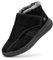 FitVille Women Extra Wide Diabetic Winter Boots, Adjustable Non-Slip Fur Lined Warm Ankle Boots, Outdoor Swollen Shoes, Black, 7 Wide