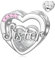 LANBEIDE Schwester Charms für Pandora Charms, 925er Sterlingsilber Liebes Herz Beads Familien Beads für Pandora Armband, Geburtstagsgeschenke für Frauen und Mädchen