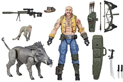 G.I. Joe Classified Series #125, Dreadnok Gnawgahyde und Pets Porkbelly & Yobbo, Sammelfigur 15,2 cm mit 16 Zubehörteilen