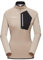 Mammut Damen Half Zip Pullover, L, Beige, Funktionsshirt, Oberteil für Sportler, aus Polartec Power Grid