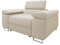Mirjan24 Sofa Torezio Cord I mit Einstellbare Kopfstützen, Einzelsofa, Polstersofa, Füße aus Metall Chrom, Sofagarnitur, Wohnlandschaft, Couchgarnitur (Poso 100)