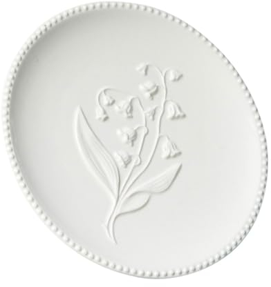 Geprägter Speiseteller aus Keramik, Kuchenteller, Steakteller, Käseplatte, Brett, Salatteller, Sushi-Tablett, Speiseteller, Blumenteller, Keramik-Bestecktablett, dekorieren, weiß, niedriges Knochenpor