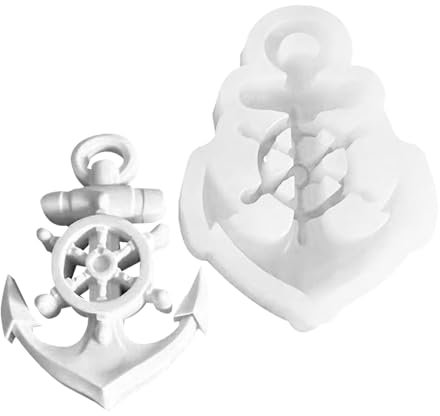 Gomice Stampo in Resina per Ancora, Stampo in Silicone per Ancora - Stampo Ornamentale in Silicone Riutilizzabile per Ancoraggio di Navi Fai-da-Te | Stampo in Resina Multifunzionale per Pendenti da