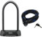 ABUS Bügelschloss Granit XPlus 540 - Fahrradschloss mit XPlus Zylinder - ABUS-Sicherheitslevel 15 - Schwarz/Grau & Ivera Steel-O-Flex 7200/110, AB55138 Unisex, Nero, 110 cm, Schwarz