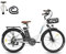 Fafrees ebike 26 Zoll, E Bike Herren Damen mit 36V 20.3Ah Akku, Reichweite 80-200km, Elektrofahrrad City E-Bike 250W 25km/h, e Fahrrad Pedelec 7S, Belastung 120Kg, F26 Lasting (Weiß)