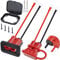 DAOKAI Battery Quick Connect/Disconnect Connector 50A,6 to 12 Gauge Battery 10AWG Silicone Cable Connector 40cm with O-Type Terminal,Wire Harness Plug Kit for Car Winch Trailer - 2 Pack