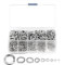 Arandelas de Resorte en Espiral 600 Piezas Arandelas Grower Freno Resorte, Arandelas de Resorte de Acero Inoxidable DIN 127 Forma B - M2/M2.5/M3/M4/M5/M6/M8/M10/M12
