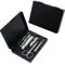 777 Three Seven TS-4800VC Nail Care Set - 6 Essential Tools, Made in Korea, 50 Years Heritage, Black / Chrome