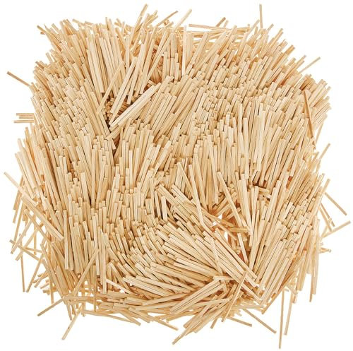 Baker Ross FN268 Fósforos Naturales - Paquete de 2000, Fósforos para Arte y Manualidades, Palillos de Madera para Manualidades