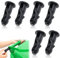3 Pairs Wheelie Bin Compactor Wheelie Bin Lid Hinge Pins, Wheelie Bin Locks Wheelie Bin Hideaways Wheelie Bin Pins for Lid UK, Wheelie Bin Lid for 120 /240L/660L Wheelie Trash Bins(Black)