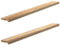 vidaXL Fensterbänke 2 Stk. Unbehandelt 160x15x2 cm Massivholz Eiche, Fensterbrett, Holz Treppenstufe, Holz Fensterbrett, Fensterbank Eichenholz