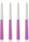 Scentoria Stabkerzen Rosa, 4 Stück Kerzen Metallisch Rosa, Stabkerzen, Tafelkerzen, Spitzkerzen Höhe 25 cm ø 1,8 cm, Bunte Kerzen, Rituals Kerze, Stabkerzen Pink, Bankett, Hochzeit