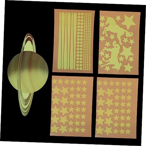 Toyvian 176 Stück Wandtattoo Stern Pegasus Wanddekoration Aufkleber Stecker Kunst Kinderzimmer Wandsticker wall stickers for room wandtattoo leuchtendes wandtattoo PVC Green