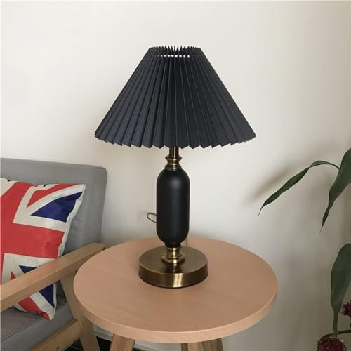 Faucet Pleated Bedside Table Lamp Compatible with Bedroom V-intage,Chandelier water-tap
