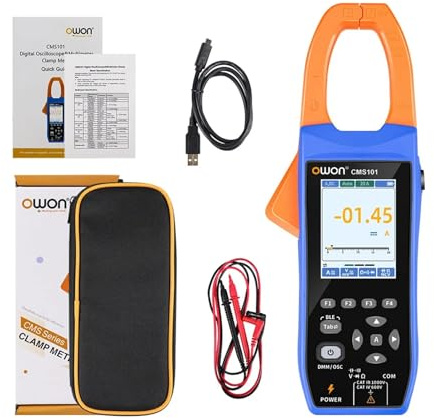 AYJYZHIAG Pince ampèremétrique de Courant AC/DC 1000 A CMS101, oscilloscope numérique, enregistreur Bluetooth, testeur de résistance de Tension Multifonction(CMS061)