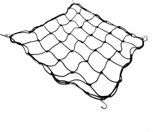 Robustes PE-Pflanzennetz, elastisches Design mit 4 Haken für individuelle Unterstützung in Gärten und Gewächshäusern (120 x 120 cm)
