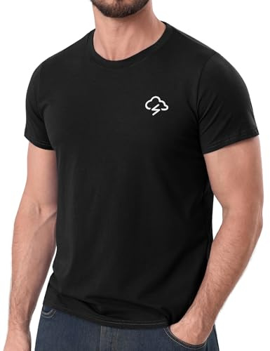 iClosam T Shirt Herren Baumwolle Kurzarm Rundhals Regular Fit | Weich und elastisch, bedruckte und einfarbige Varianten, vielseitig für Alltag, Freizeit und Sommer