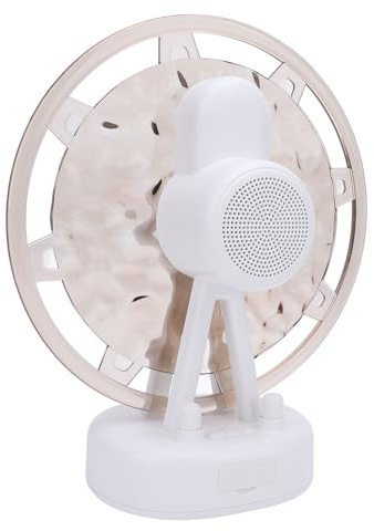 OEBUAFI Projecteur de Vagues Océaniques, Haut-Parleur Bluetooth avec Conception de Grande Roue pour Une Atmosphère Relaxante dans la Chambre à Coucher (White)