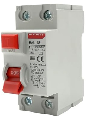 Disjoncteur électromagnétique à courant résiduel, 2P 32A 10/30/100/300mA Type A, disjoncteur différentiel, interrupteur de sécurité(2P 30mA,32A)
