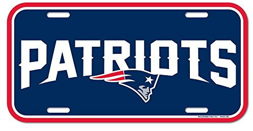 NFL New England Patriots Nummernschild, Team-Farbe, eine Größe