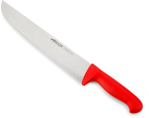 Arcos Cuchillo Carnicero laerie Range Acero Inoxidable Nitrum. Cuchillo Carne. Mango Polipropileno Rojo.istema Identificación Color Uso Prolongado y Pesado. Serie 2900. Color Rojo.
