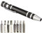 SWATOM 8 in 1 Mini Screwdriver Set Small Screwdrivers Pen Magnetic Repair Tools EDC Compact Precision Gadgets for Computer Eyeglasses Daily Home Improvement Use (Black)