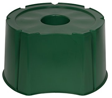 monobloc Support solide pour eau tonnes avec volume 200/300 l en plastique solide en vert. Dimensions Extérieures Ø x H : 70 x 38 cm