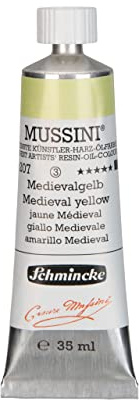 MUSSINI® - finest artists' resin oil colors, Medieval yellow - 35 ml