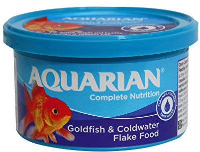 AQUARIAN Complete Nutrition Goldfish Food Flakes, 25g