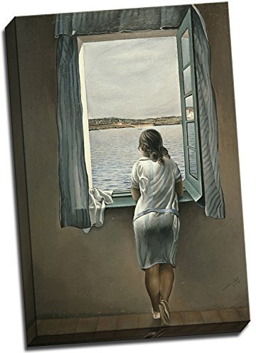 Salvador Dali Junges Mädchen, am Fenster stehend, Poster von Leinwanddruck 30 x 20 Inches (76.2 x 50.8cm)
