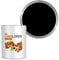 Landlords Weather Shield Black Smooth Masonry Paint | 1L in 30+ Colours | Storm Proof, Scrub Resistance | Weatherproof Technology Designed with Acrylic Resin for Ultimate Protection