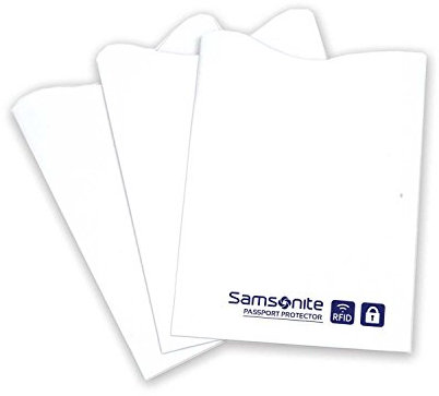Samsonite Rfid - Custodia per carte di credito, confezione da 3, bianco (Bianco) - 77772-1908