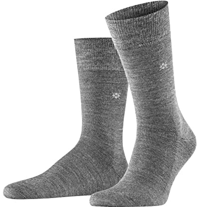 Burlington Leeds Herren Socken asphalt mel. (3180) 46-50 mit Schurwolle