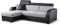 Couch mit Schlaffunktion Eckcouch Ecksofa Polstergarnitur Wohnlandschaft - COBBY (Ecksofa Links, Schwarz)