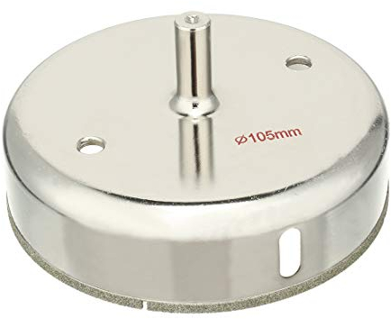 sourcingmap Trépan Diamant Foret Scie Cloche pour Carrelage Verre Marbre Céramique 105mm diamètre particules Pointe revêtement