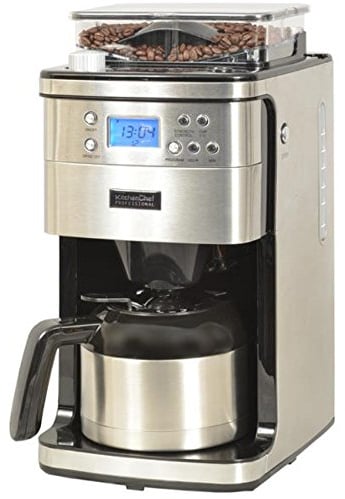 Cafetière Programmable Isotherme Avec Broyeur 12 Tasses 1000w Inox - KCP4266