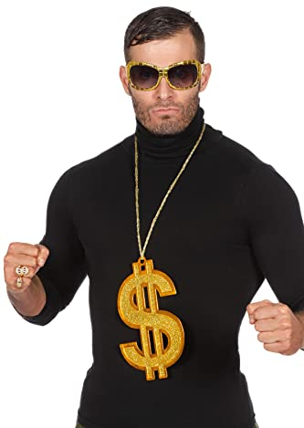 Wilbers Dollarkette Kette Dollar Halskette Dollarzeichen Gold Proll Prolet Zuhälter